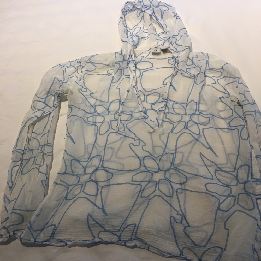 Summer sheer hoodie top